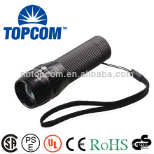 Cree led zoom flashlight mechanical energy rechargeable flashlight